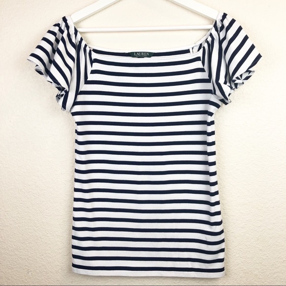Lauren Ralph Lauren Tops - Lauren Ralph Lauren shirt Size Small Navy & white.